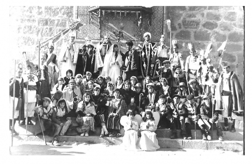 1967. Belén Viviente. Escalerillas.